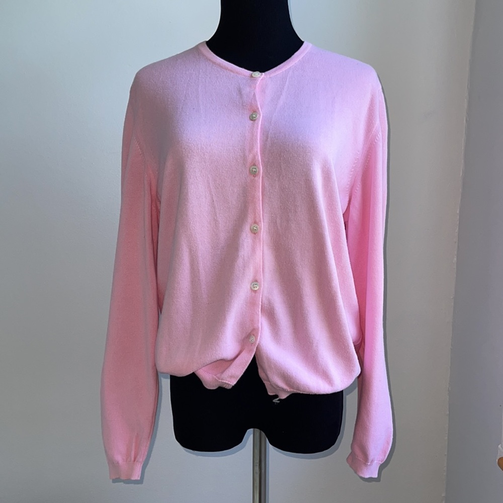 Lilly pulitzer pink cotton cardigan